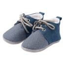 Βαπτιστικό δετό sneaker μπλε ρουά-γκρι για αγόρια ΜΙ1099 Babywalker