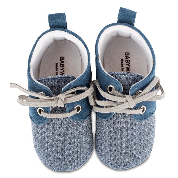 Βαπτιστικό δετό sneaker μπλε ρουά-γκρι για αγόρια ΜΙ1099 Babywalker