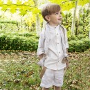 Βαπτιστικό κοστούμι Baby Bloom 123.04 λευκό για αγόρια (3-24 μηνών)