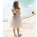 Βαπτιστικό φόρεμα με ιδιαίτερη πλάτη με Χ δέσιμο Baby Bloom 122.104