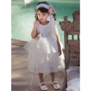 Βαπτιστικό φόρεμα με ιδιαίτερη δανδέλα και παγιέτα Baby Bloom 122.116