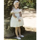 Βαπτιστικό φόρεμα με δανδέλα και τούλινη φούστα Baby Bloom 122.119