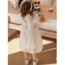 Βαπτιστικό φόρεμα με δανδέλα που διακρίνεται σε όλο το μήκος Baby Bloom 122.138