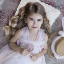 Βαπτιστικό φόρεμα Baby Bloom 123.106 σομόν για κορίτσια (3-24 μηνών)