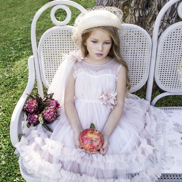 Βαπτιστικό φόρεμα Baby Bloom 123.107 ροζ για κορίτσια (3-24 μηνών)