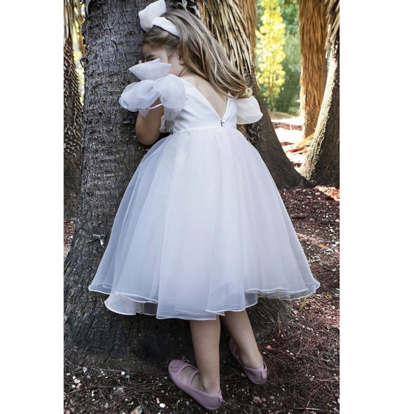Βαπτιστικό φόρεμα Baby Bloom 123.109 λευκό για κορίτσια (3-24 μηνών)