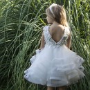 Βαπτιστικό φόρεμα Baby Bloom 123.123 εκρού για κορίτσια (3-24 μηνών)