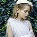 Βαπτιστικό φόρεμα Baby Bloom 123.124 λευκό-ροζ για κορίτσια (3-24 μηνών)
