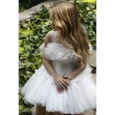 Βαπτιστικό φόρεμα Baby Bloom 123.111 λευκό για κορίτσια (3-24 μηνών)