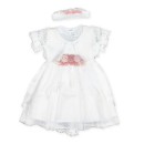Βαπτιστικό φόρεμα  λευκό για κορίτσι Milady Κ2130