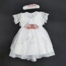 Βαπτιστικό φόρεμα  λευκό για κορίτσι Milady Κ2130