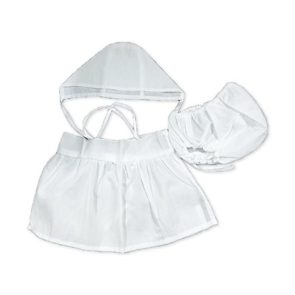 Βαπτιστικό σετ λαδόπανα λευκό Babybloom LD23.52.2380 για κορίτσια