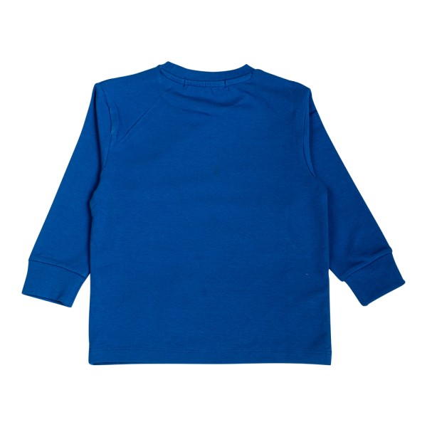 Βρεφική μπλούζα μπλε ηλεκτρίκ για αγόρια (6-30 μηνών)
