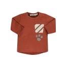 Βρεφική μπλούζα κεραμιδί EMC BX1849 για αγόρια (9-18 μηνών)