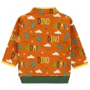 Βρεφική μπλούζα με φερμουάρ με σχέδιο δεινόσαυρους πορτοκαλί για αγόρια (6-24 μηνών)