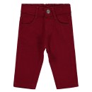 Βρεφικό παντελόνι μπορντώ για αγόρια (6-24 μηνών)