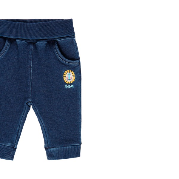 Βρεφικό παντελόνι φόρμας μπλε Boboli 194026 BLUE για κορίτσια (6-18 μηνών)