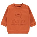 Βρεφικό σετ φόρμες με αρκουδάκι ριπ πορτοκαλί για αγόρια (6-24 μηνών)