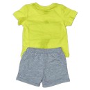 Βρεφικό t-shirt και βερμούδα κίτρινο-γκρι για αγόρια (9-24 μηνών)
