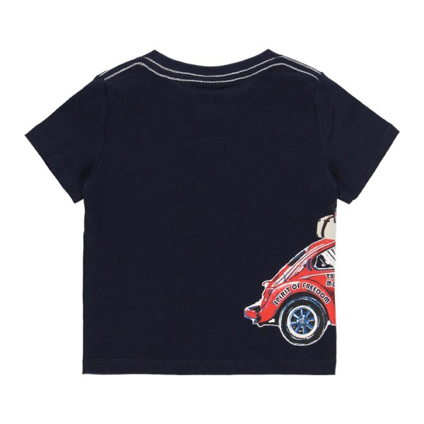 Βρεφικό t-shirt ναυτικό μπλε για αγόρια Boboli 332097-2440 (9-12 μηνών)
