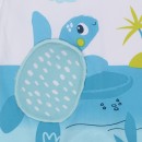Βρεφικό φορμάκι χελωνάκι turtles λευκό-μπλε Tuc Tuc 11349320 για αγόρια (3-12 μηνών)