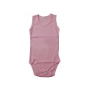 Παιδικό αμάνικο κορμάκι μονόχρωμο ροζ για κορίτσια (1-3 ετών)