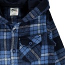 Βρεφικό πουκάμισο καρώ μπλε-μαύρο για αγόρια (6-24 μηνών)