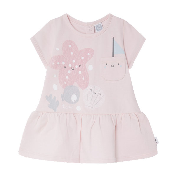 Βρεφικό φόρεμα με ψαράκι ροζ Tuc Tuc 11300054 για κορίτσια (6-18 μηνών)