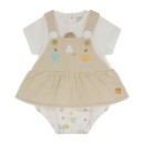 Βρεφικό φόρεμα μπεζ-λευκό Tuc Tuc 11300084 για κορίτσια (6-18 μηνών)