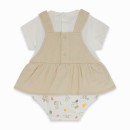 Βρεφικό φόρεμα μπεζ-λευκό Tuc Tuc 11300084 για κορίτσια (6-18 μηνών)