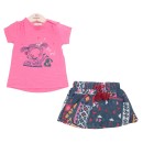 Παιδικό σετ μπλούζα με φούστα πολύχρωμη για κορίτσια Babybol 12151 (3-6 ετών)