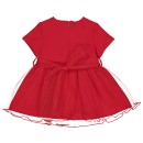 Βρεφικό φόρεμα με τούλι και στρας κόκκινο για κορίτσια (9-24 μηνών)