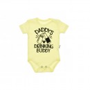 Βρεφικό κορμάκι 'daddy's' κίτρινο για αγόρια (3-18 μηνών)