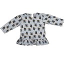 Βρεφική μπλούζα love ανοιχτό γκρι για κορίτσια (6-18 μηνών)