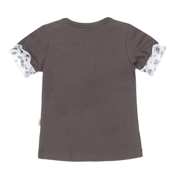 Βρεφική μπλούζα love γκρι σκούρο για κορίτσια Dirkje V42230-35 (9-18 μηνών)