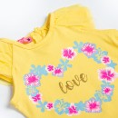 Βρεφικό t-shirt κίτρινο για κορίτσια (6-30 μηνών)