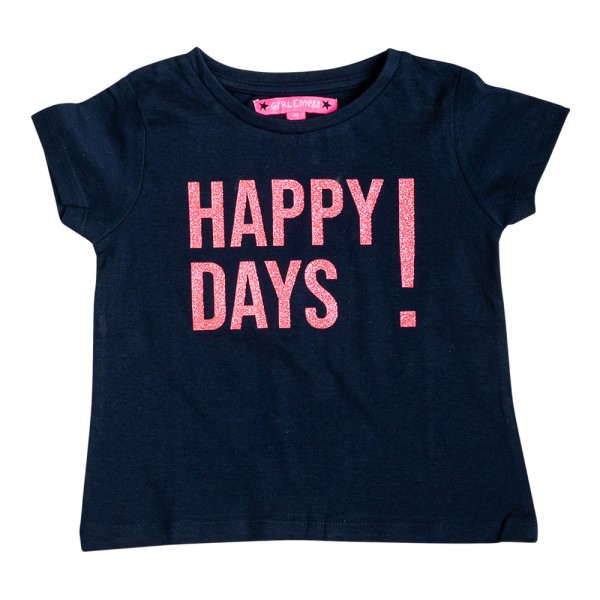 Βρεφικό t-shirt σκούρο μπλε για κορίτσια (12-30 μηνών)