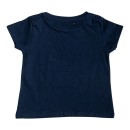 Βρεφικό t-shirt σκούρο μπλε για κορίτσια (12-30 μηνών)