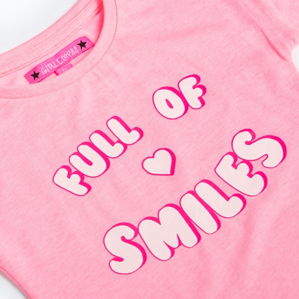 Βρεφικό t-shirt ροζ για κορίτσια (12-30 μηνών)