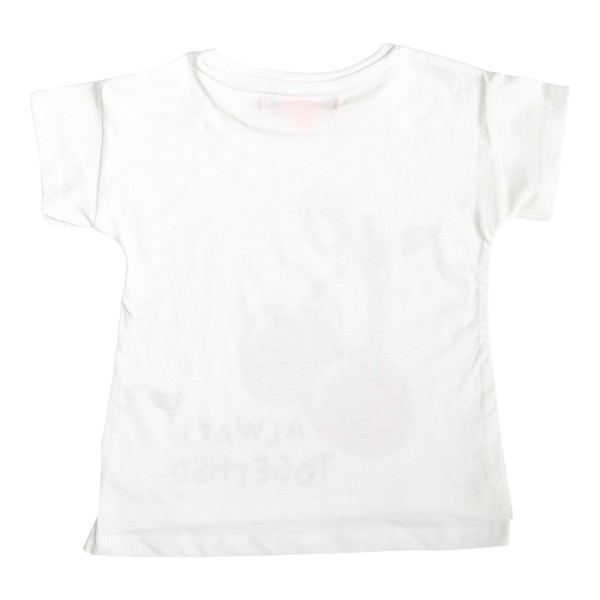 Βρεφικό t-shirt λευκό για κορίτσια (12-30 μηνών)