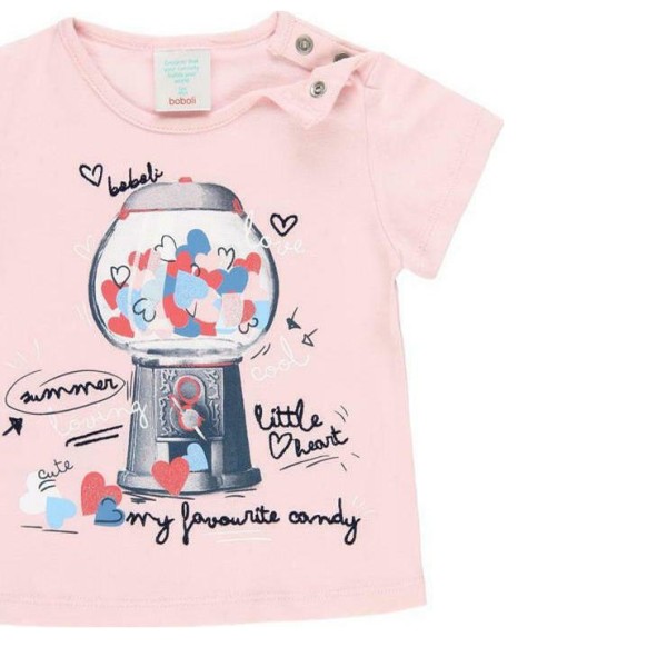 Παιδικό t-shirt ροζ για κορίτσια (2-3 ετών)