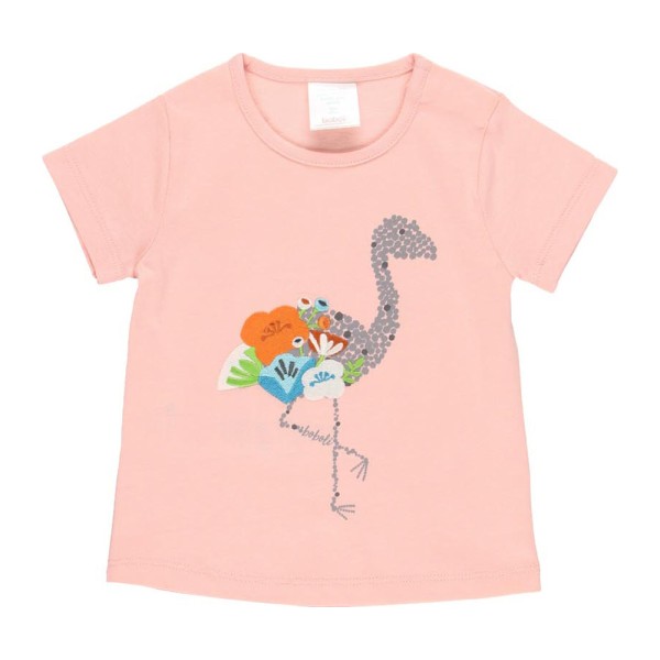 Παιδικό t-shirt φλαμίνγκο ροζ για κορίτσια (2-3 ετών)