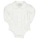 Βρεφικό πουκάμισο κορμάκι εκρού για κορίτσια (6-18 μηνών)