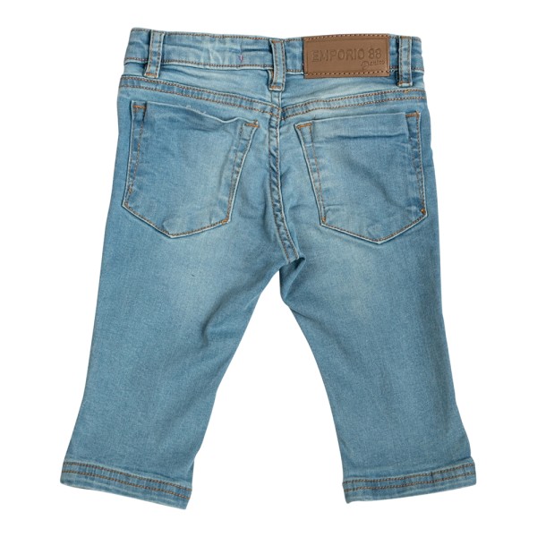 Βρεφικό παντελόνι τζιν ανοιχτό μπλε για κορίτσια (12-30 μηνών)