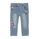 Βρεφικό παντελόνι τζιν ανοιχτό μπλε για κορίτσια Boboli 212027-BLEACH (12-18 μηνών)