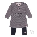 Βρεφικό σετ δίχρωμη ριγέ μακό μπλούζα με σκούρο μπλε κολάν για κορίτσια Dirkje N204 (3-9 μηνών)