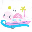 Βρεφική μπλούζα με φουφούλα χελωνάκι turtles λευκό-ροζ Tuc Tuc 11349315 για κορίτσια (6-18 μηνών)