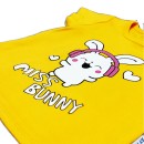 Βρεφικό σετ T-shirt και σορτς miss bunny κίτρινο (12-24 μηνών)