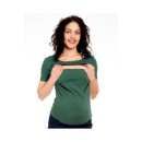 T-shirt εγκυμοσύνης και θηλασμού πράσινο 'BETTER DAYS'