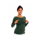 Μπλούζα εγκυμοσύνης και θηλασμού πράσινο 'JUST BREATHE'